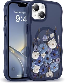 GVIEWIN iPhone 14 & 13 Case Compatible with MagSafe - Floral Design — Phone Case