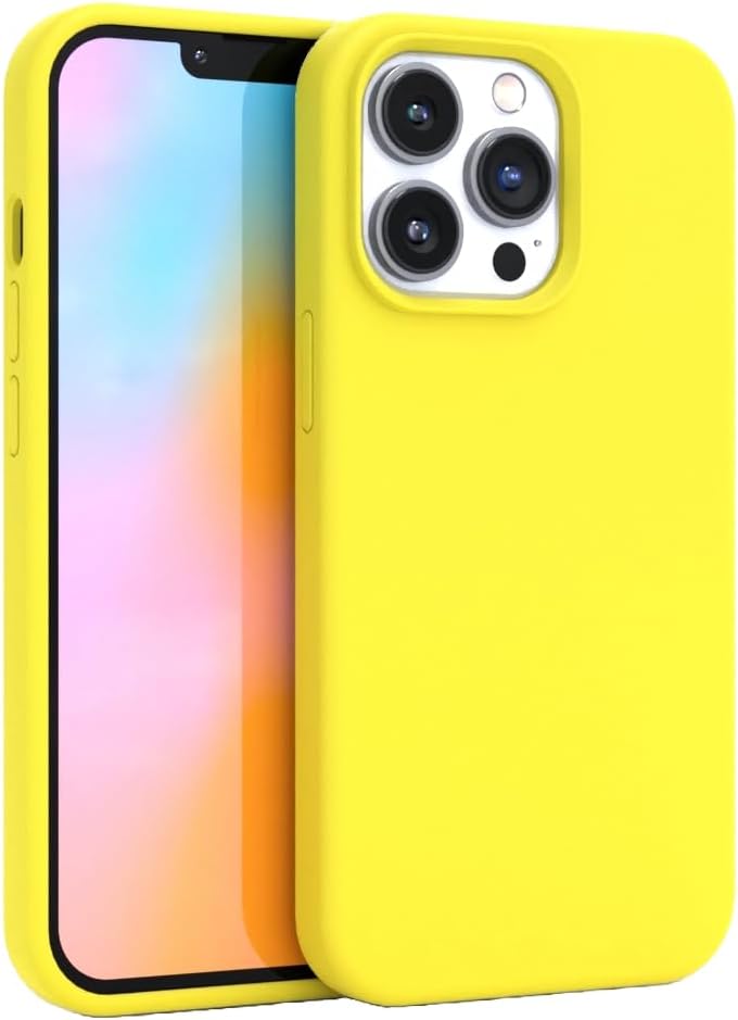 FELONY CASE - Étui en silicone jaune néon pour iPhone 13 Pro — Coque de téléphone