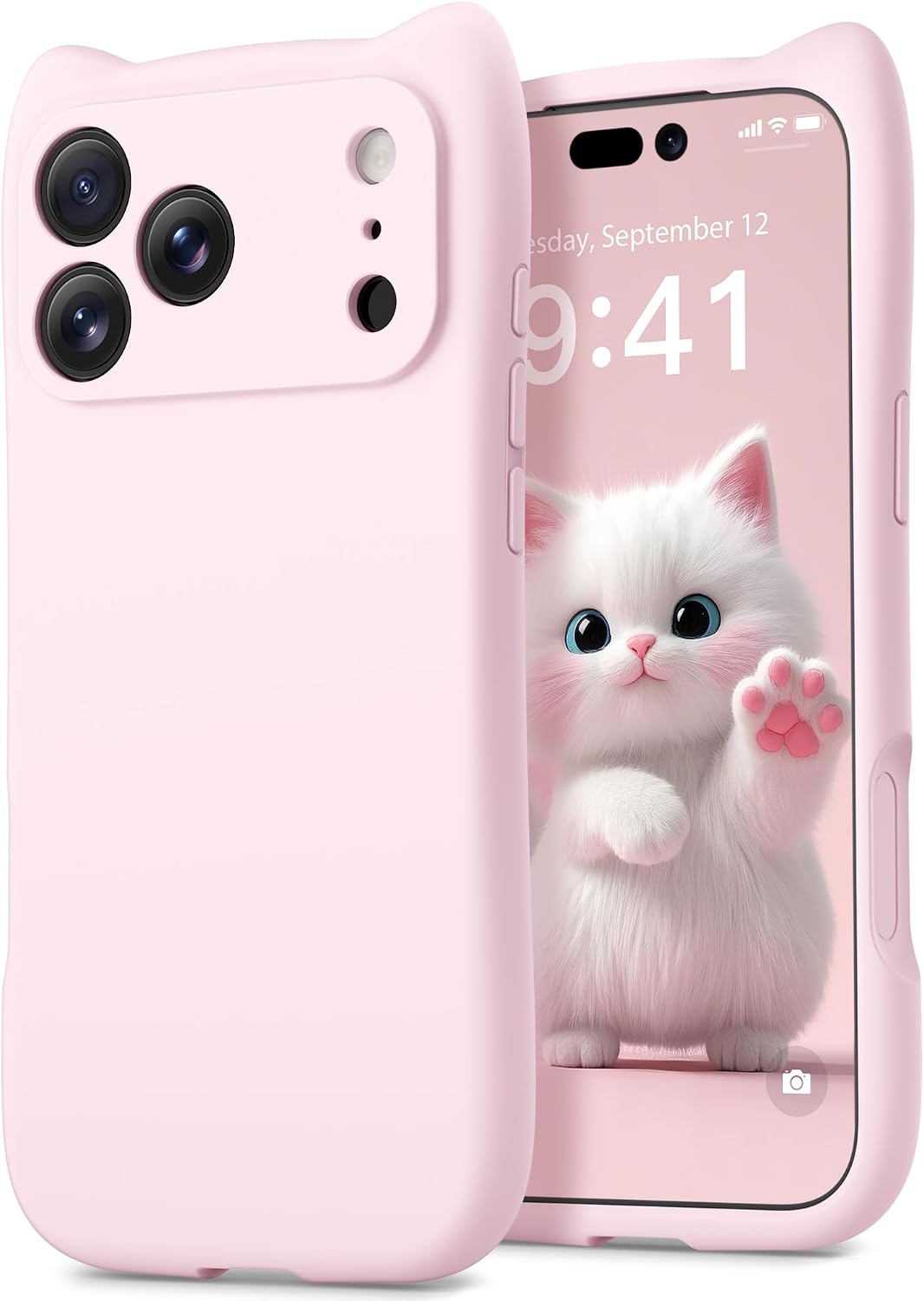 Coque Magnétique GolbinBox pour iPhone 17 Pro Max avec Oreilles de Chat — Coque de téléphone