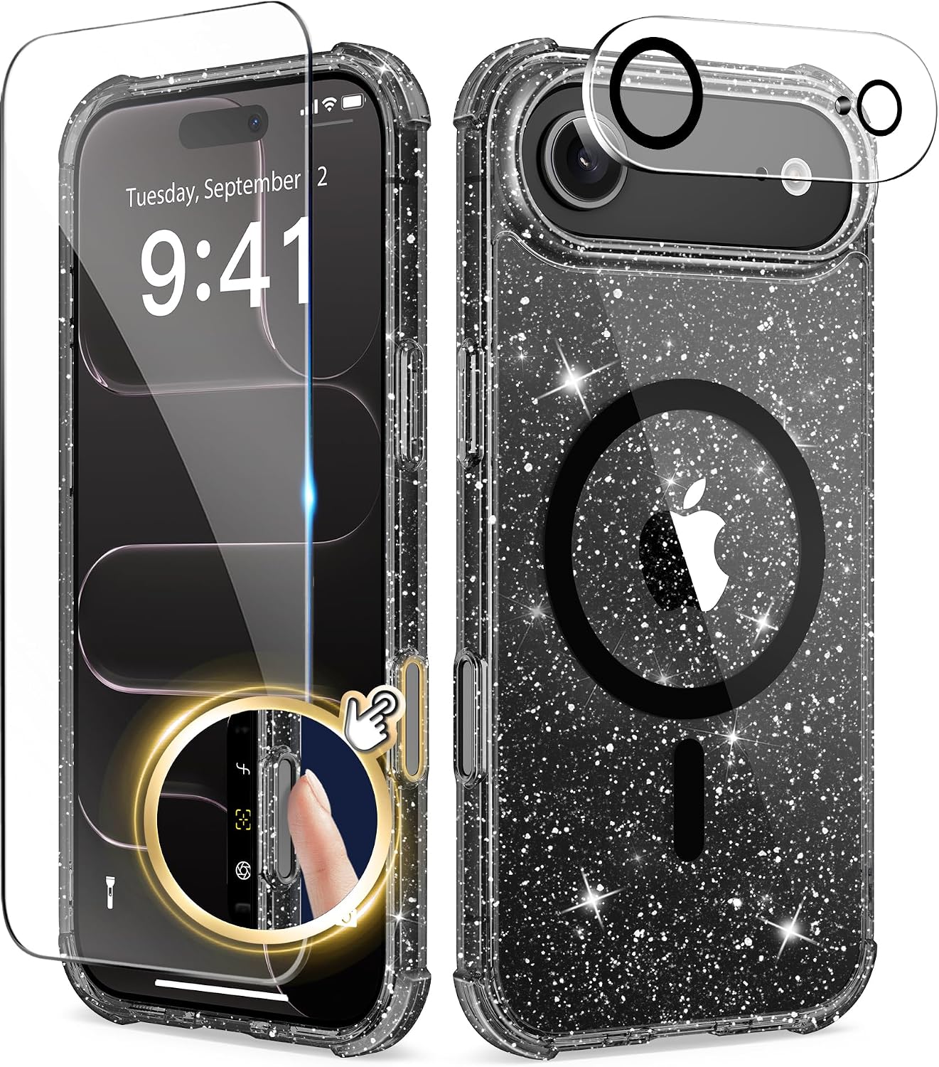 Étui BERFY pour iPhone Air pour femmes avec compatibilité MagSafe — Coque de téléphone