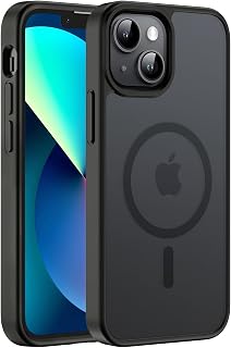 Hualele Magnetic Case for iPhone 13 Mini and 12 Mini, Black — Phone Case
