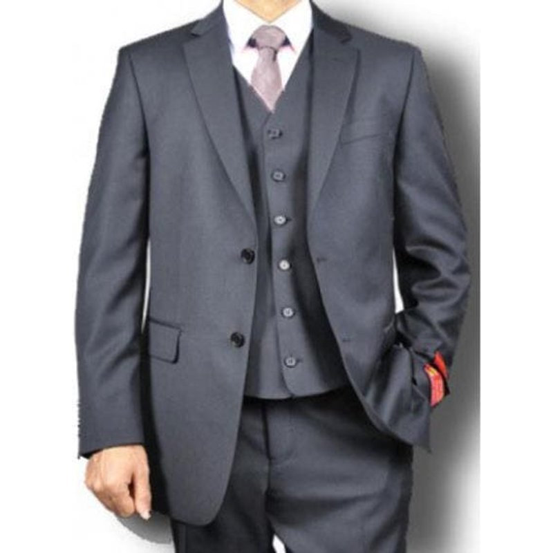 Costume d'affaires noir jais 100 % laine pour hommes Alberto Nardoni — Costumes et vestons pour hommes