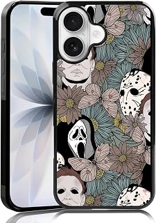 Horror Flowers Scary Phone Case for iPhone 17 - Ghostface Design