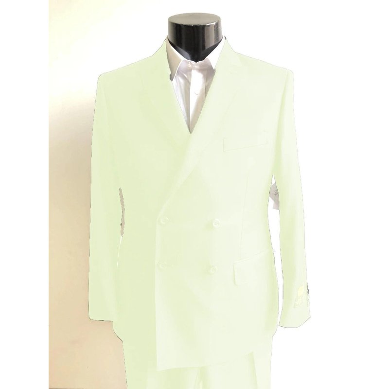 Quatre boutons double poitrine costume - blanc mince Fi costumes double poitrine costume — Costumes et vestons pour hommes