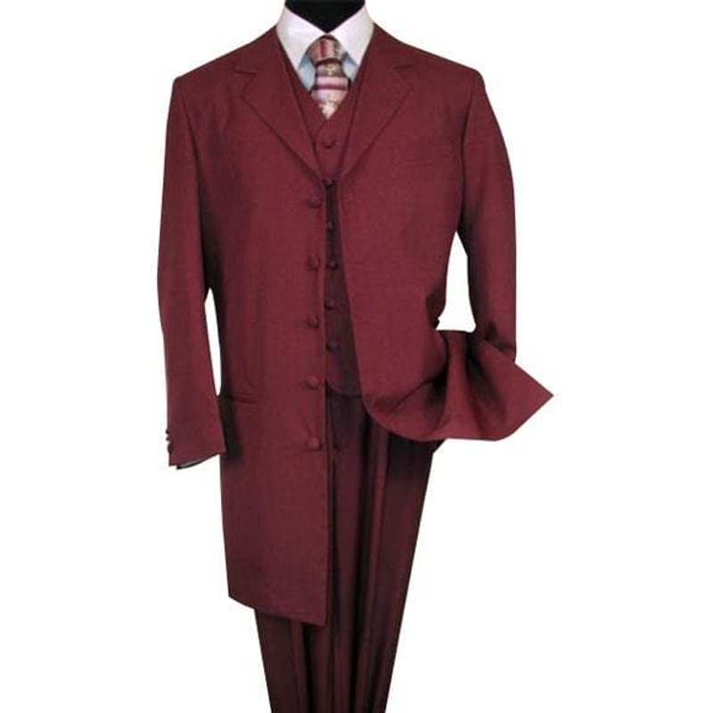 Costume pour homme des années 1920 - Style zoot maroon — Costumes et vestons pour hommes