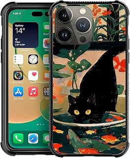 iPhone 13 Pro Max Phone Case with Goldfish Cat Design — Phone Case