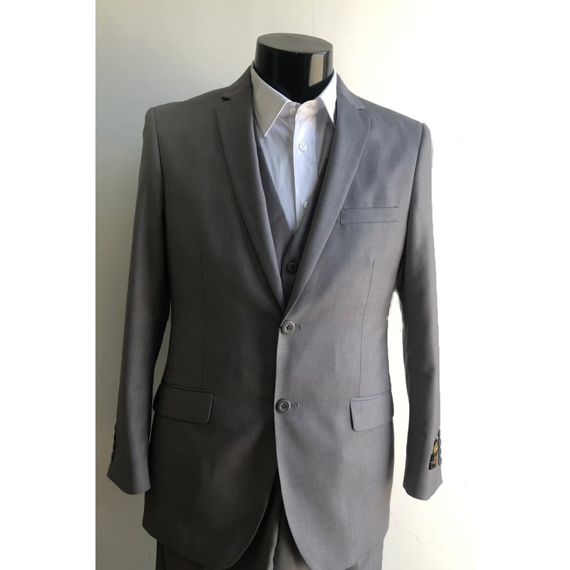 Alberto Nardoni Men's Grey Slim Fit Suit — Mens Suits & Blazers
