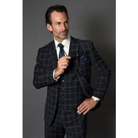 Mens Noir Plaid costume