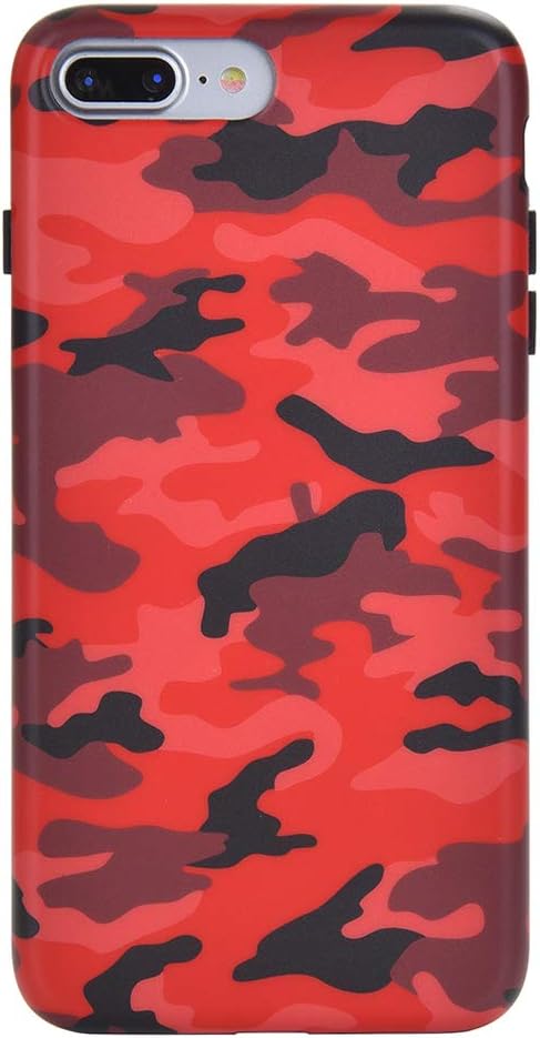 Red Camo iPhone 8 Plus and 7 Plus Case - Protective Cover — Phone Case