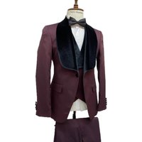 Burgundy Tuxedo Jacket for Men — Mens Suits & Blazers