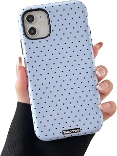 iPhone 11 Case with Polka Dot Pattern, Shockproof Soft TPU and Hard PC — Phone Case