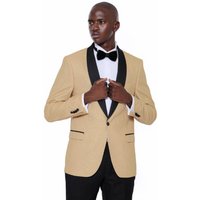 Yellow Tuxedo Jacket with Shawl Lapel