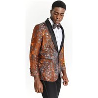 Orange Tuxedo Jacket - Modern Fit Shawl Lapel — Mens Suits & Blazers