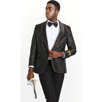Black and Red Tuxedo Jacket