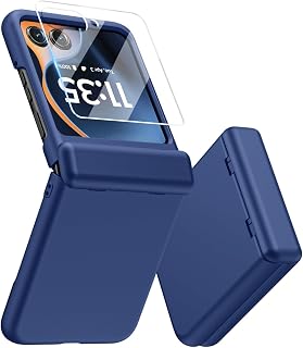 MAKAVO Motorola Razr 2025 Case with Screen Protector and Hinge Protection