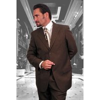 Men's 3 Button Suit - Gianni Brown Suit