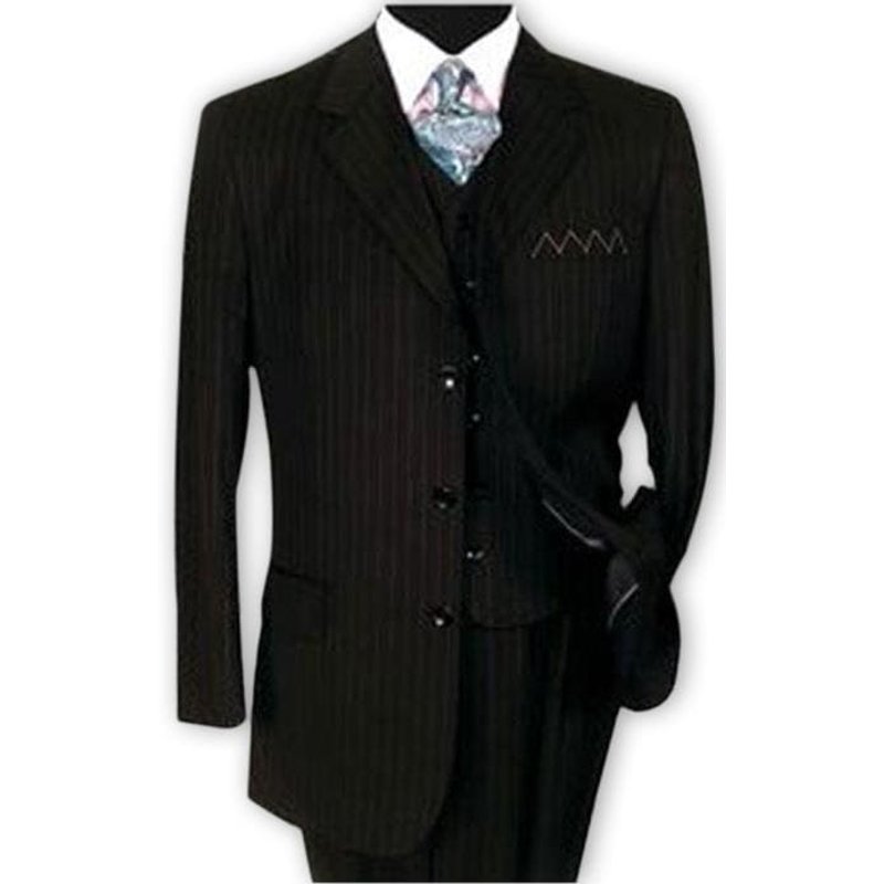 Mens 3 Button Suit - Year-Round Weight — Mens Suits & Blazers