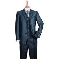 Men's 3 Button Suit with Vest and Pant — Mens Suits & Blazers