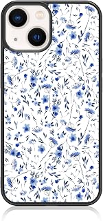 Blue Flower Floral Phone Case for iPhone 14 & 13