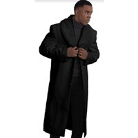 Hommes Noir Pardessus avec col de fourrure à vendre