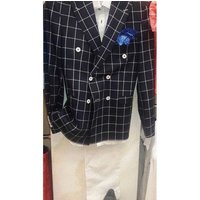 Manteau de sport en Plaid Noir pour hommes — Costumes et vestons pour hommes