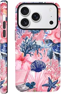 Summer Case for iPhone 17 Pro 6.3'' - Sea Life Flower Collage — Phone Case