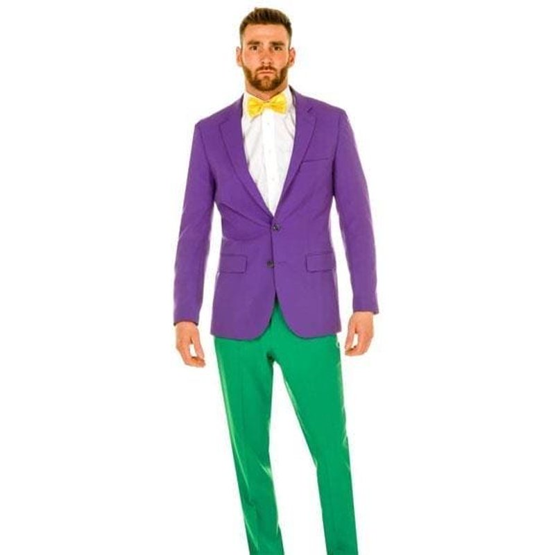 Tuxedo Mardi Gras - Costume pour homme violet à un bouton — Costumes et vestons pour hommes