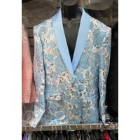 Costume de bal bleu bébé - Costume bleu ciel à bouton simple