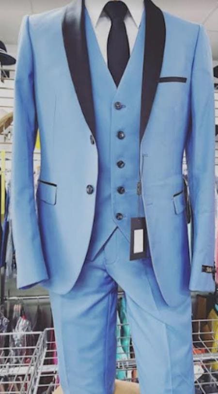 Costume de bal bleu bébé - Costume bleu ciel pour événements formels — Costumes et vestons pour hommes