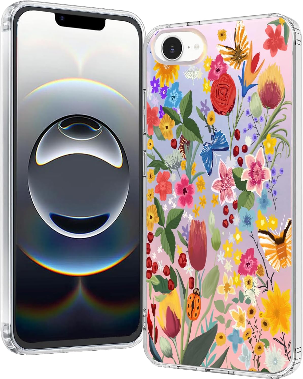 Coque Slim Claire Mate pour iPhone 17e & 16e - Design Floral — Coque de téléphone