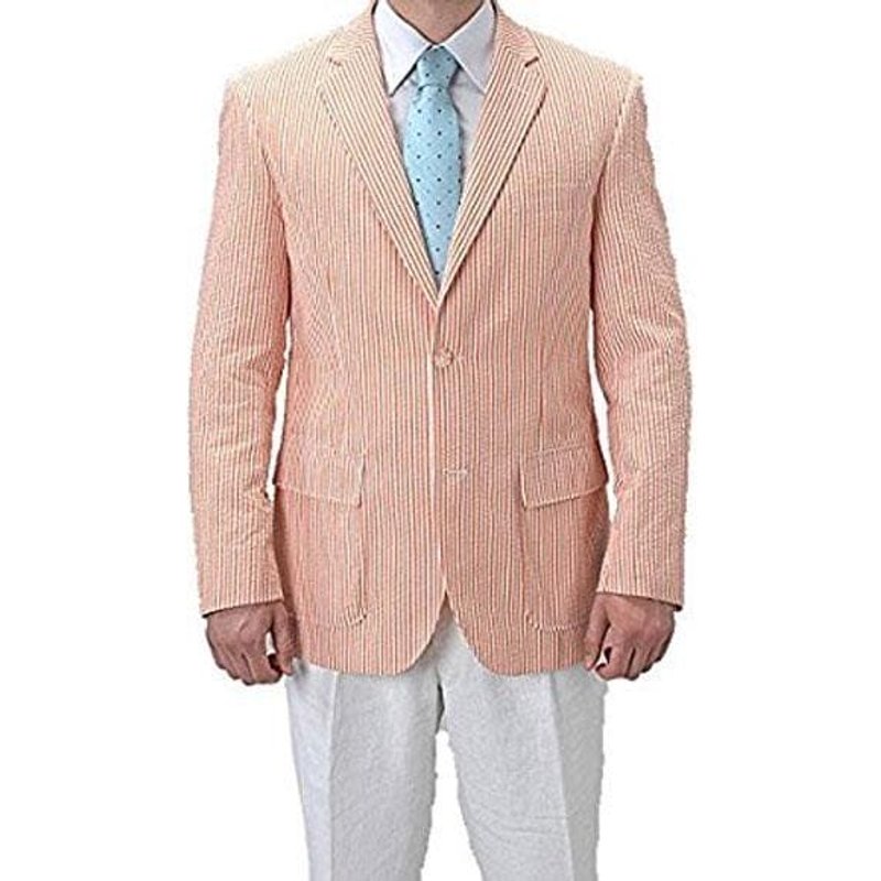 Alberto Nardoni Striped Blazer with Two Buttons — Mens Suits & Blazers