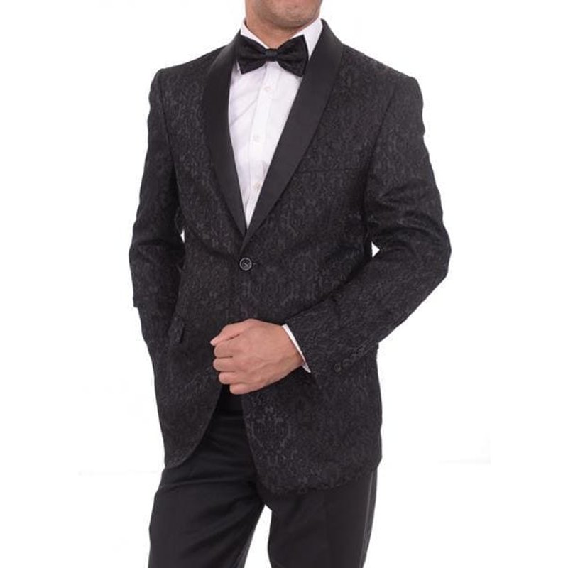 Floral Black Blazers for Men — Mens Suits & Blazers