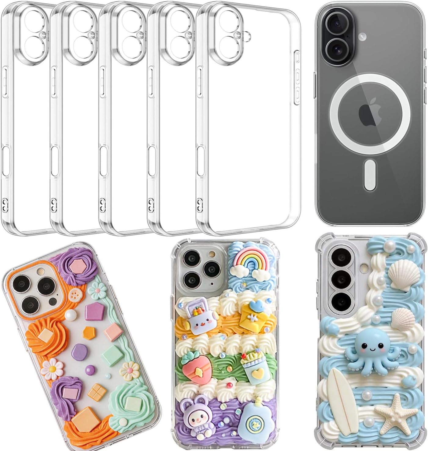 Coque Stino 5 Pack pour iPhone 13 14 15 16 — Coque de téléphone