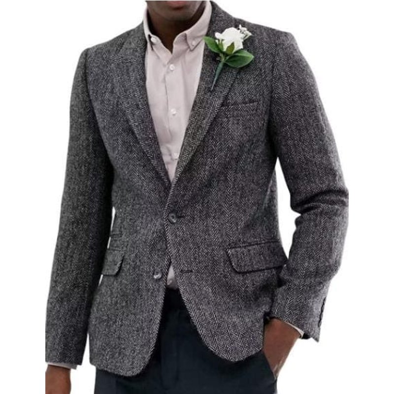 Tweed Blazers for Men in Gray