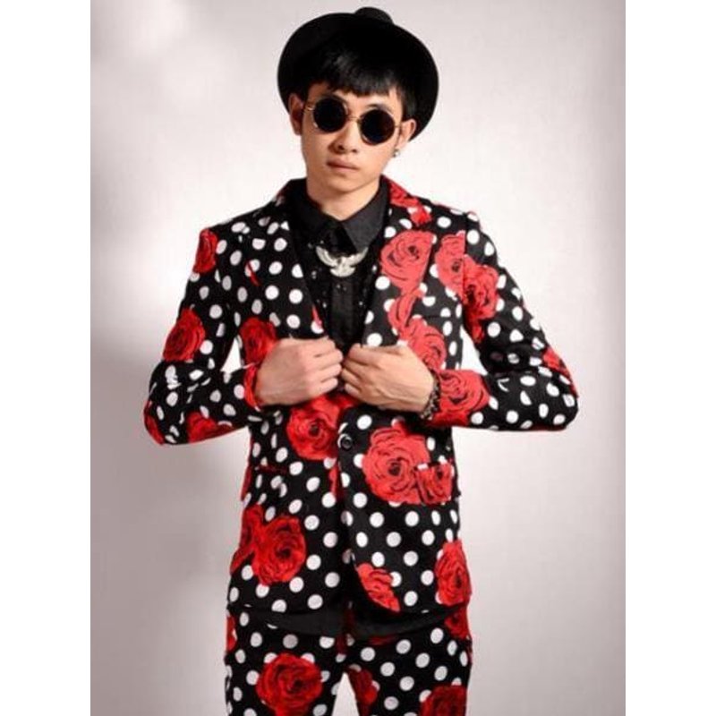 Blazer à pois avec col châle