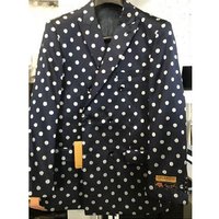 Alberto Nardoni Double Breasted Polka Dot Blazer — Mens Suits & Blazers