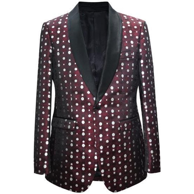 Polka Dot Men's Blazers — Mens Suits & Blazers