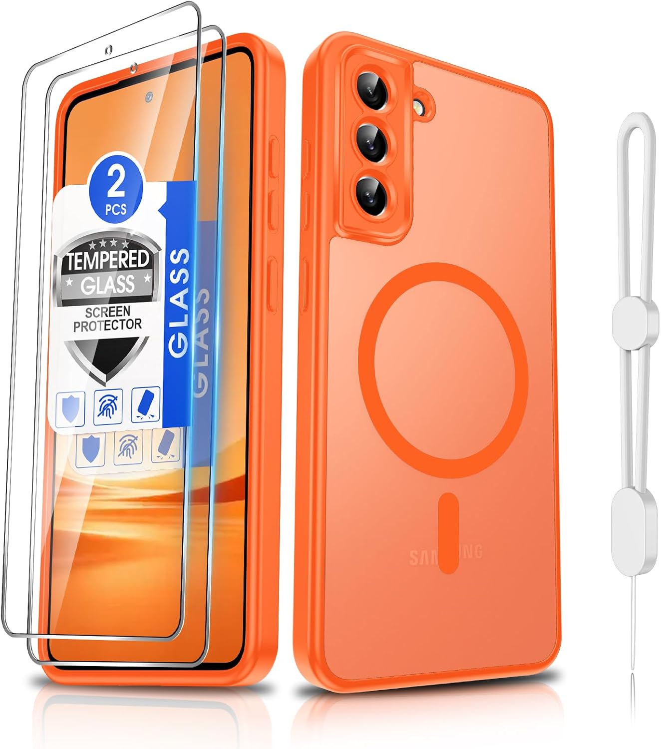 Dizn Phone Case for Samsung Galaxy S21 FE with Screen Protector — Phone Case