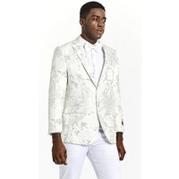 White and Silver Men's Dinner Jacket