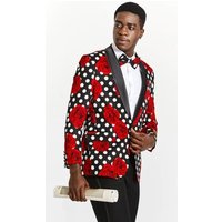 Ivory Polka Dot Dinner Jacket for Men