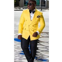 Men's Yellow Plaid Blazer
