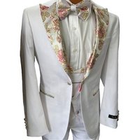 Tuxedo Blanc et Or — Costumes et vestons pour hommes