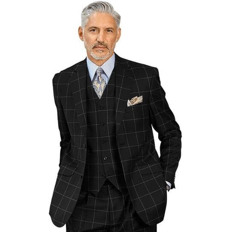 AlbertoNardoniStore Plaid-8888 Men's Blazer — Fashion Accessories