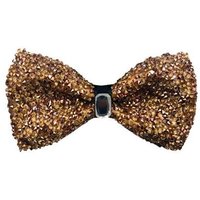 Noeud Papillon en Strass Doré