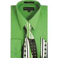 Alberto Nardoni Men's Apple Green Dress Shirt