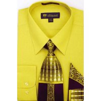Alberto Nardoni Men's Gold Dress Shirt - Clearance Sale — Mens Dress Shirts
