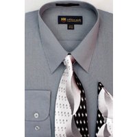 Alberto Nardoni Men's Charcoal Dress Shirt