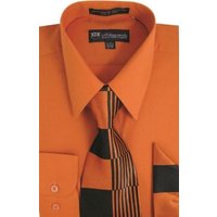 Abordable de la déstockage Hommes Orange Chemise Chemise Vente Tendance en ligne