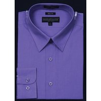 Abordable clair Homme Lavande Chemise Chemise Vente Tendance en ligne — Chemises habillées pour hommes