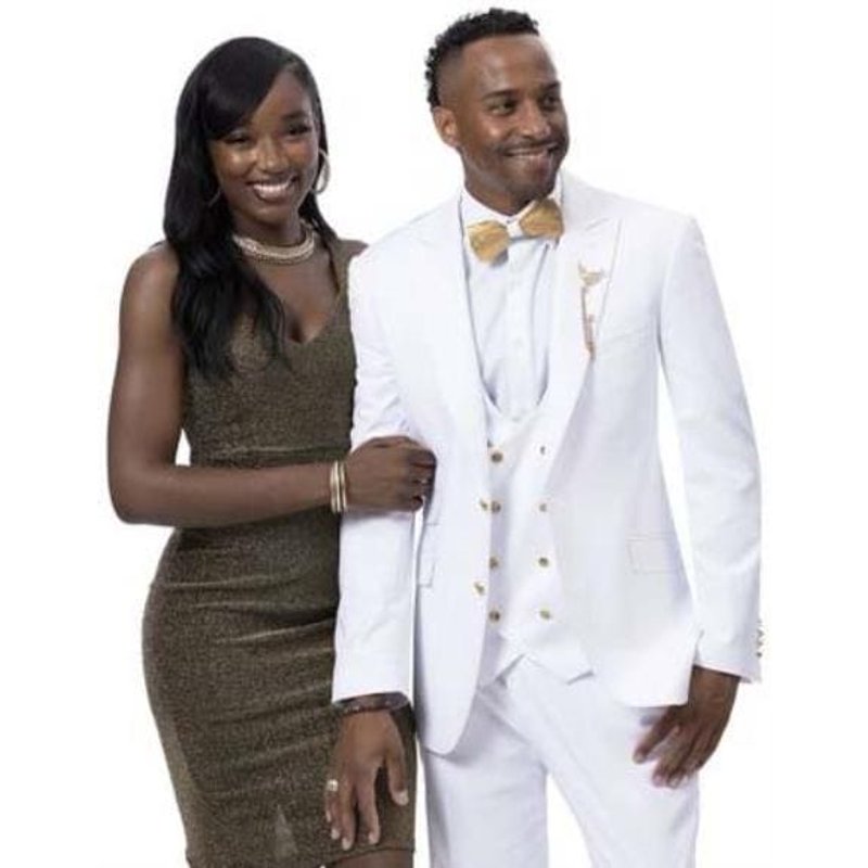 Costume Blanc et Or pour Hommes - Tuxedo de Bal